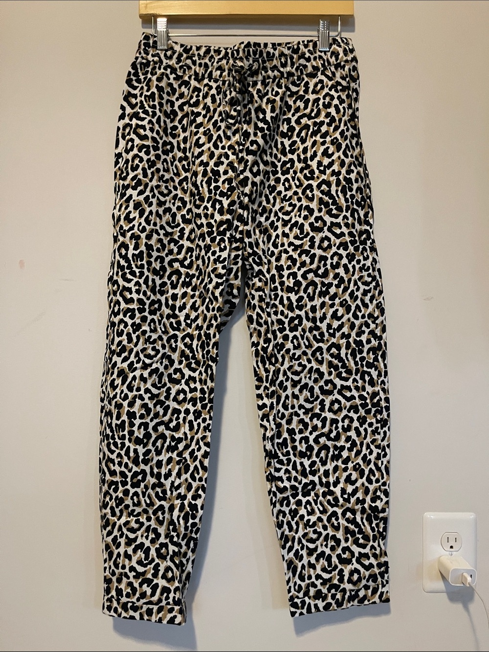 NWT J.Crew Factory Leopard Print Pull on Pants Size 4